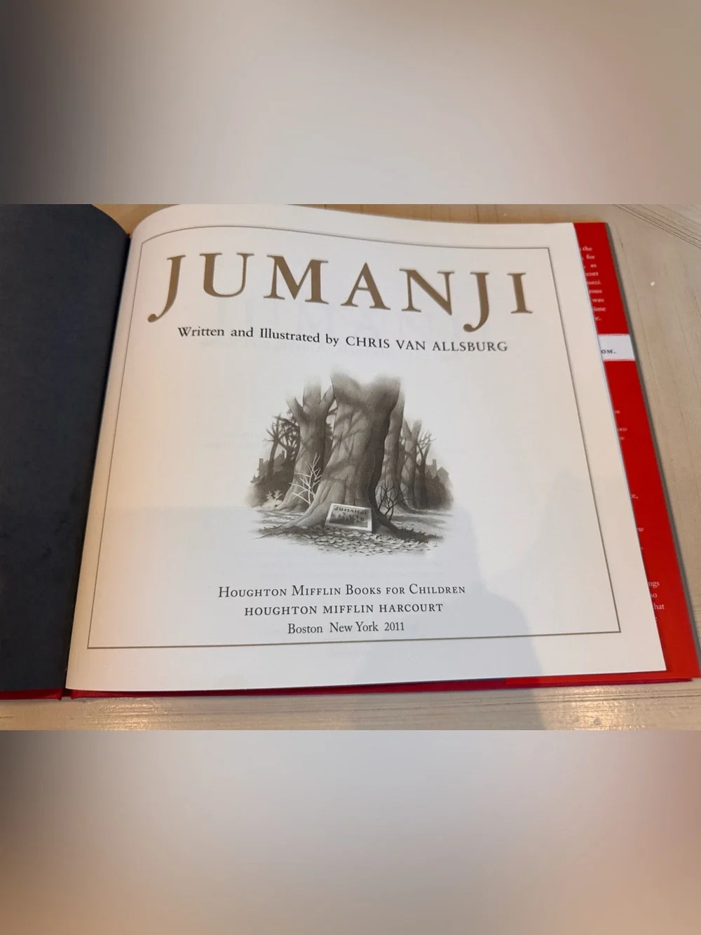Jumanji 30th Anniversary Hardcover Book + Robin Williams CD